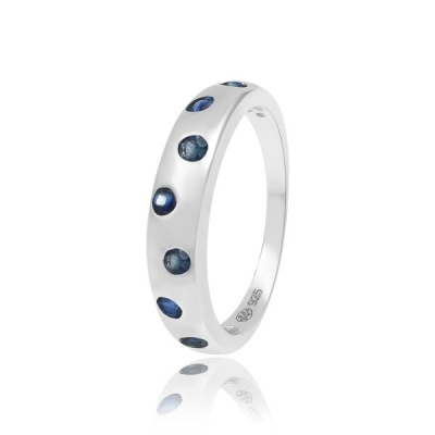 Blauwe Saffier Ring model R7-001